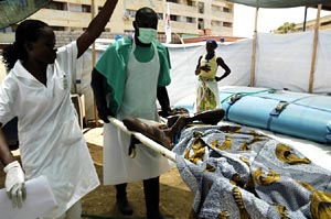 Angola cholera treatment center