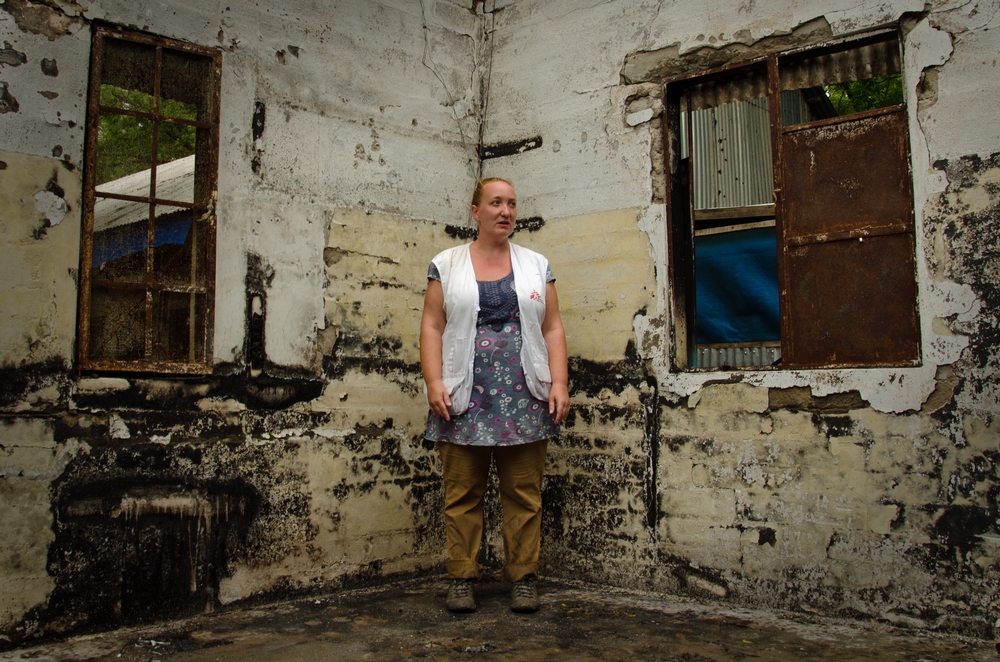 MSF Project Coordinator Sarah Maynard in Leer, South Sudan