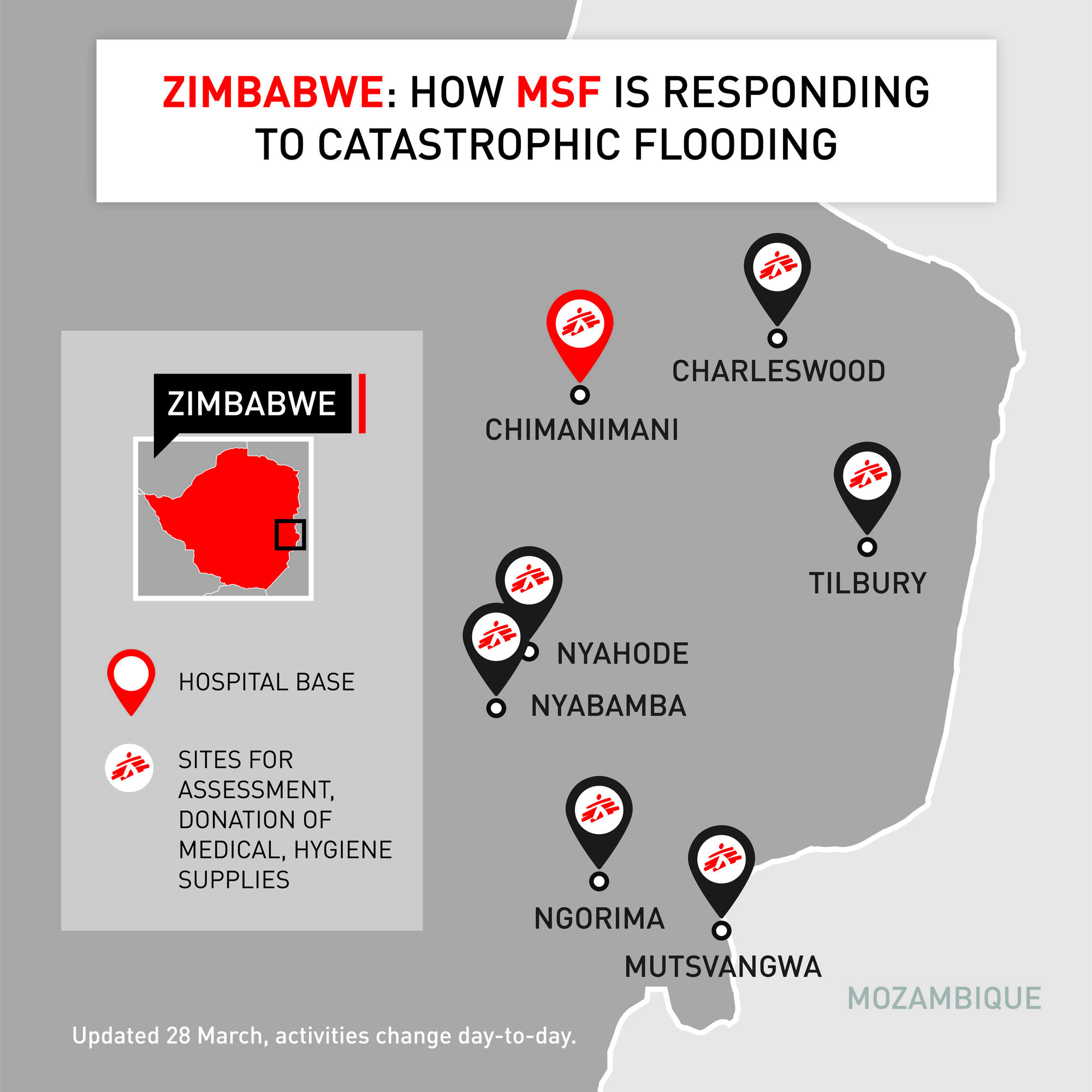 Map Chimanimani emergency response