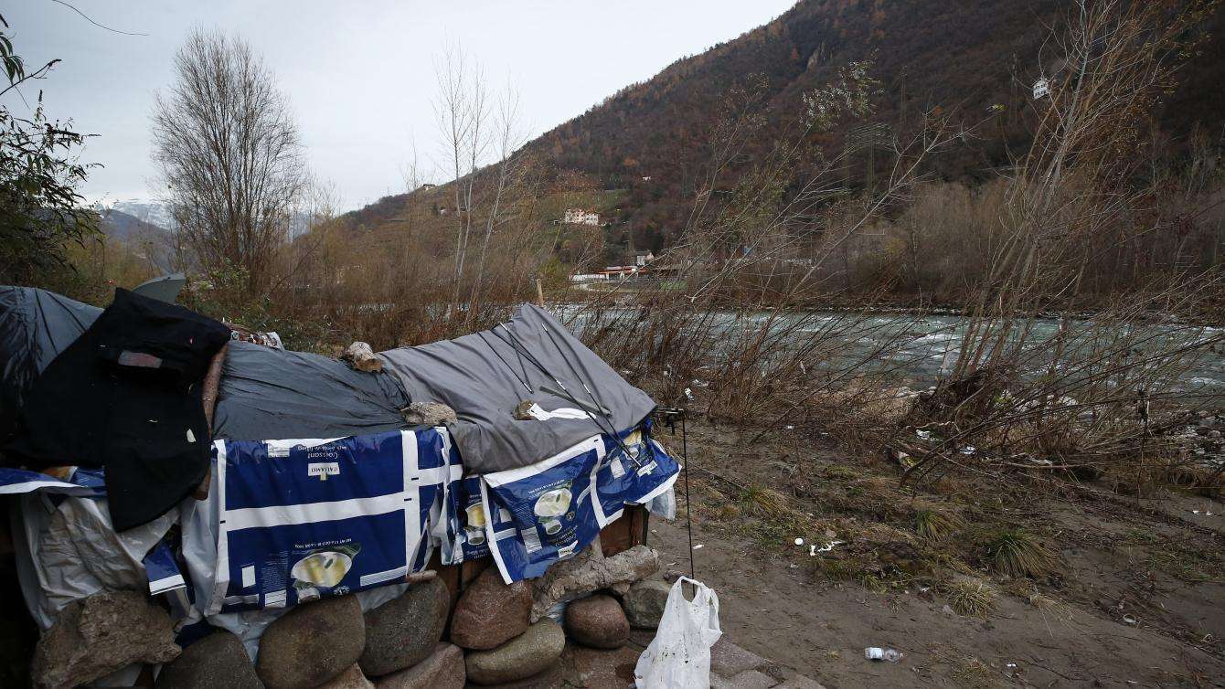 A tent by the river