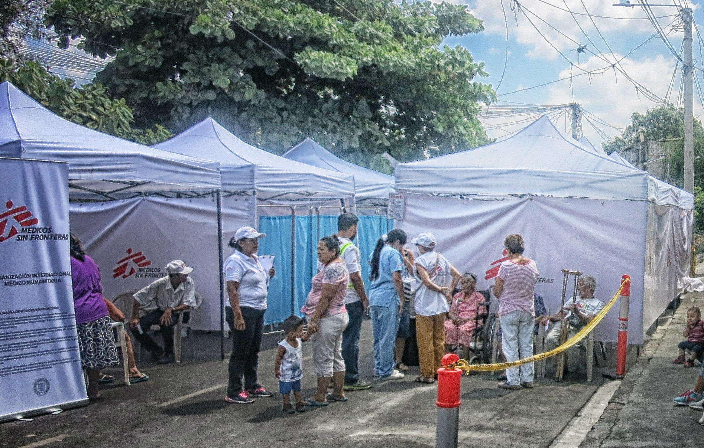 An MSF clinic in El Salvador