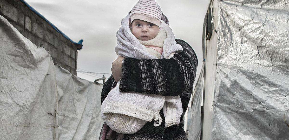 Babies in Domiz camp