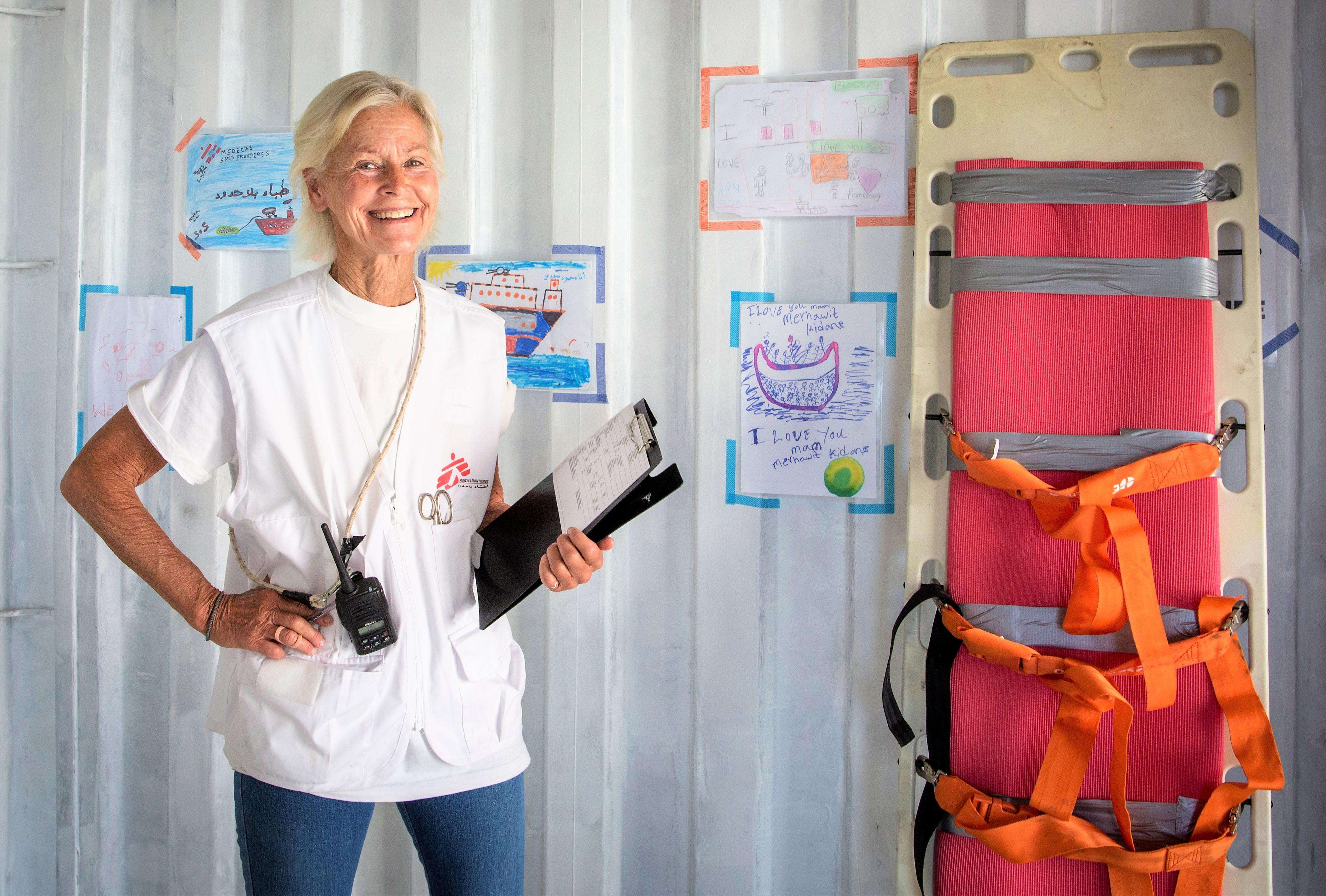 Mary Joe, MSF Nurse and Vulnerability Focal Point on board the Ocean Viking.