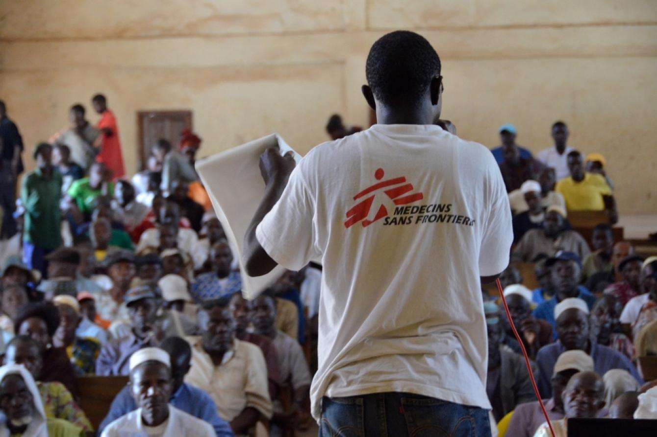 Man speaking to a group