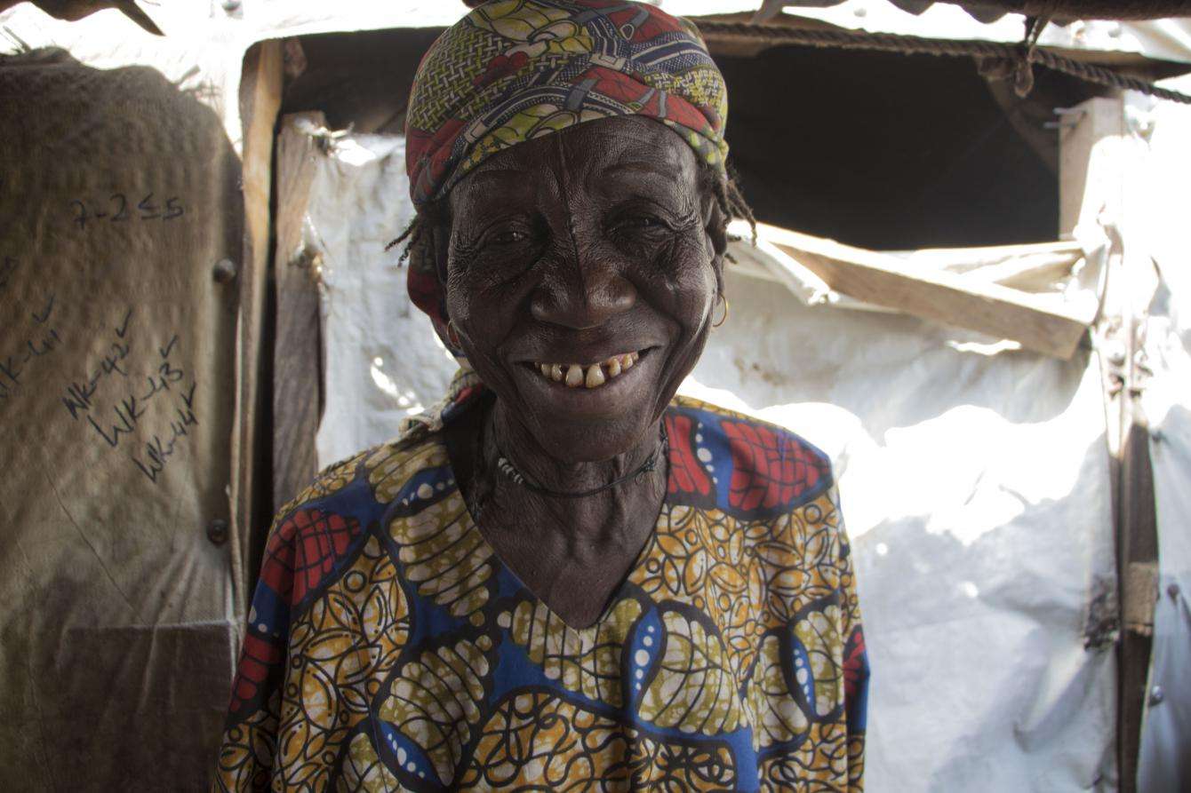 Eighty-year-old Maryam Sofo left Banki to join her son in Bama.